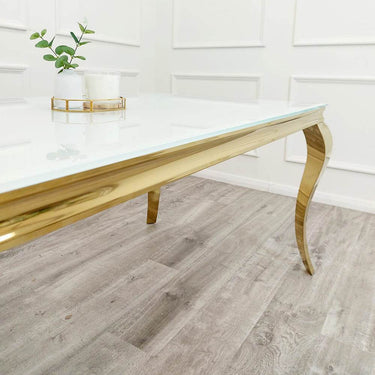 Luxury Louis Gold Dining Table - Available in Multiple Sizes including Round and Square Designs - UK Luxury Furniture